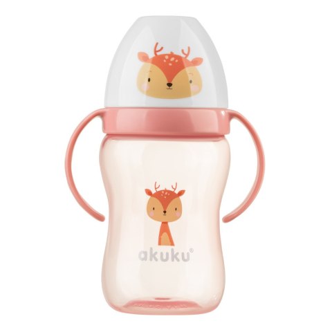 AKUKU A0221 Bidon z miękkim ustnikiem JELONEK* AKUKU A0221 Bidon z miękkim ustnikiem JELONEK*