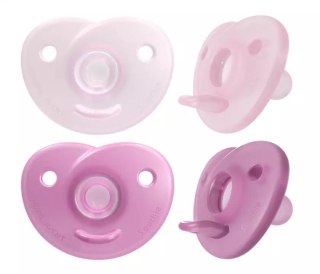 AVENT SCF099/22 Smoczek uspokajający CURVED SOOTHIE GIRL 0-6m