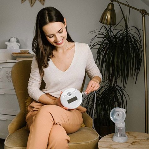 B.O.1483 Laktator elektryczny NURSE PRO medyczny+ 10 opakowań łyżeczek GRATIS!