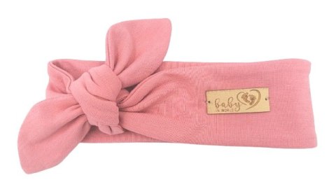 BABY 01157 Opaska niemowlęca Brudny róż 6-12m BABY 01157 Opaska niemowlęca Brudny róż 6-12m