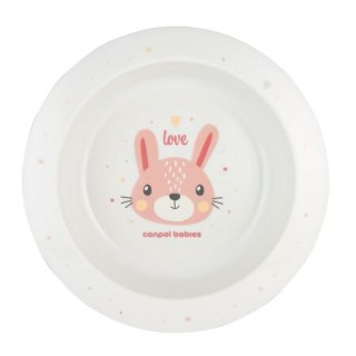 CANPOL 4/412 Miska plastikowa dla dziecka 270ml Cute Animals pink 2