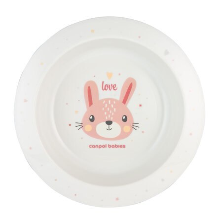 CANPOL 4/412 Miska plastikowa dla dziecka 270ml Cute Animals pink 2 CANPOL 4/412 Miska plastikowa dla dziecka 270ml Cute Animals pink 2