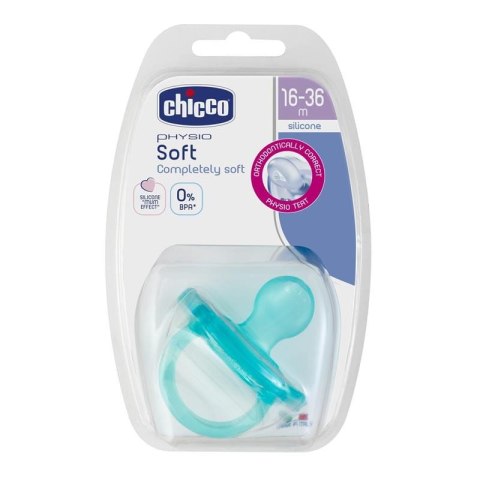 CHICCO 00002713210000 Smoczek PHYSIO SOFT silikon 16-36m+ 1 szt blue CHICCO 00002713210000 Smoczek PHYSIO SOFT silikon 16-36m+ 1 szt blue