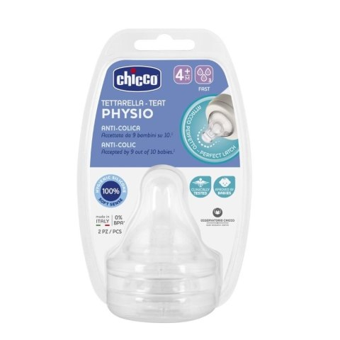 CHICCO 00020335000000 Smoczek PERFECT5 przepływ szybki 4m+ 2 szt CHICCO 00020335000000 Smoczek PERFECT5 przepływ szybki 4m+ 2 szt