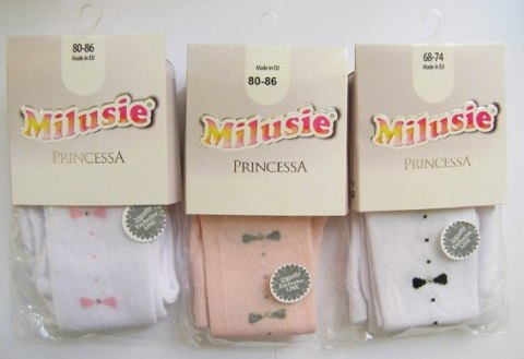 MILUSIE 1263 Rajstopy DZ bawełna z aplikacją ex 56/86 MILUSIE 1263 Rajstopy DZ bawełna z aplikacją ex 56/86