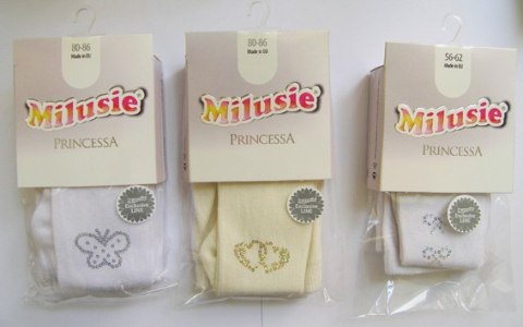 MILUSIE 1263 Rajstopy DZ bawełna z aplikacją ex 56/86 MILUSIE 1263 Rajstopy DZ bawełna z aplikacją ex 56/86