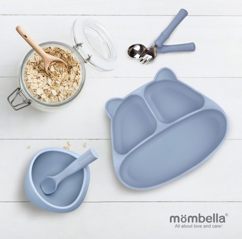 Mombella 01514 Talerzyk z Przysawką Panda Light Blue Mombella 01514 Talerzyk z Przysawką Panda Light Blue