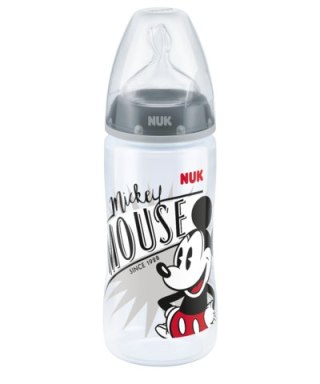 NUK 741019 Butelka FC+ PP 300ml ze wskaźnikiem temperatury DISNEY MYSZKA MIKI smoczek silikonowy M 6-18