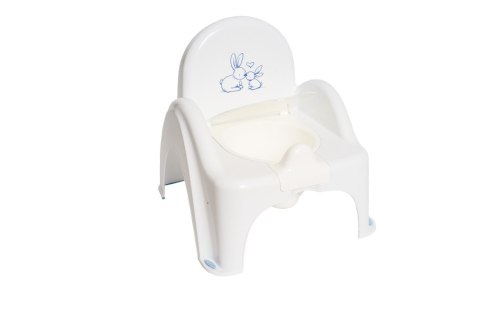 TEGA PO-065-103 Nocnik krzesełko Króliczki z pozytywką biały TEGA PO-065-103 Nocnik krzesełko Króliczki z pozytywką biały
