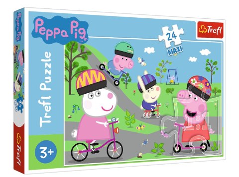 TREFL 14330 Puzzle 24 MAXI Aktywny dzień Świnki Peppy TREFL 14330 Puzzle 24 MAXI Aktywny dzień Świnki Peppy