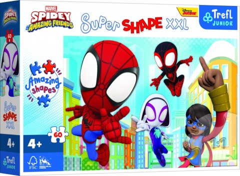 TREFL 50012 Puzzle 60 XXL Sprytny Spiday TREFL 50012 Puzzle 60 XXL Sprytny Spiday