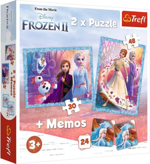 TREFL 93335 Puzzle 2w1 MEMOS Księżniczki w swojej krainie TREFL 93335 Puzzle 2w1 MEMOS Księżniczki w swojej krainie