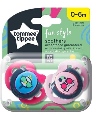 TT 43335795 Smoczek uspokajający FUN STYLE 0-6m 2 szt.